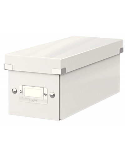 Caja de almacenamiento leitz click store cd box color blanco 143x147x352 mm