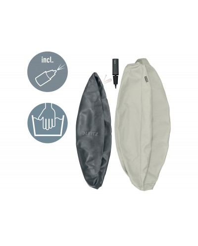 Balon de asiento leitz active 55 cm diametro antideslizante color gris