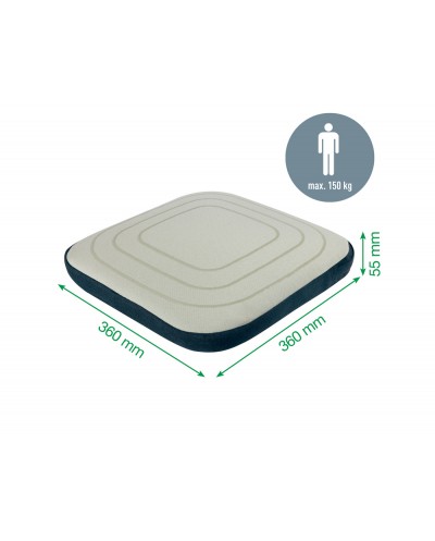 Cojin de asiento leitz active wobble con funda color gris