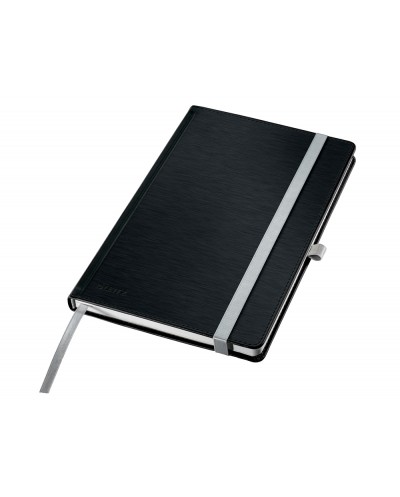 Cuaderno leitz style tapa dura din a5 80 hojas liso color negro satinado