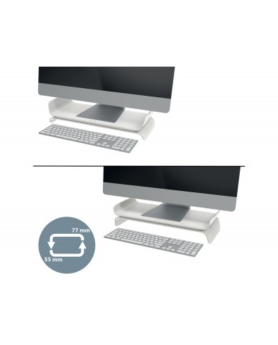 Soporte para monitor leitz ergo ajustable color gris