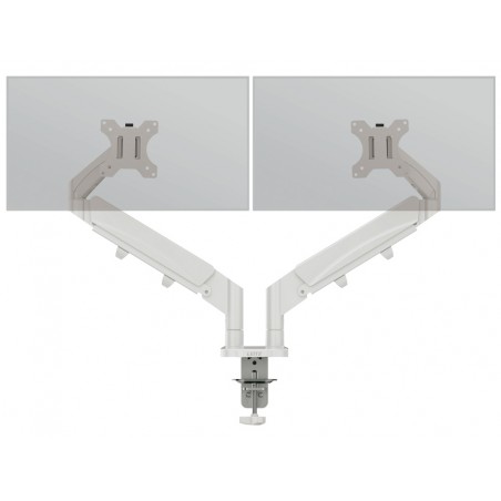 Brazo para monitor dual leitz ergo spacesaving color gris