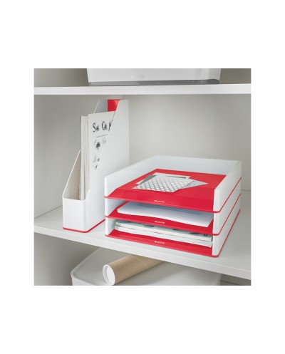 Bandeja sobremesa leitz wow dual color rojo blanco