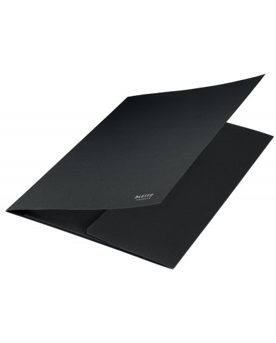 Subcarpeta cartulina leitz recycle din a4 con 3 solapas 100 reciclable color negro