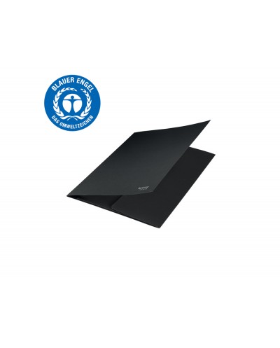 Subcarpeta cartulina leitz recycle din a4 con 3 solapas 100 reciclable color negro