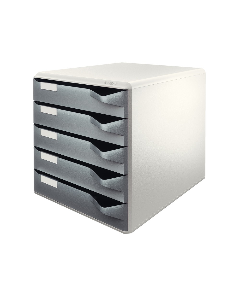 Fichero cajones de sobremesa leitz para correo 5 cajones color gris oscuro gris