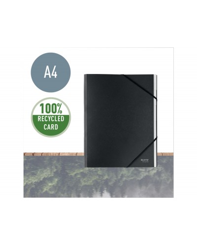 Carpeta clasificadora leitz recycle tapa carton 6 pestanas 100 reciclable din a4 color negro