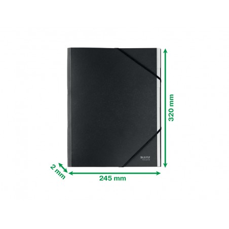 Carpeta clasificadora leitz recycle tapa carton 6 pestanas 100 reciclable din a4 color negro