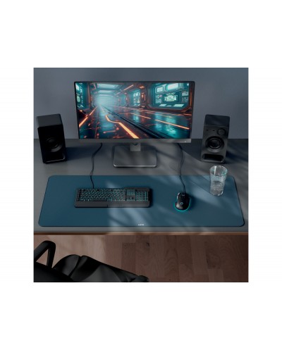 Alfombrilla de sobremesa xl gaming 100 x 40 cm gris oscuro