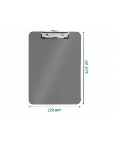 Carpeta con pinza metalica leitz wow poliestireno din a4 color rojo