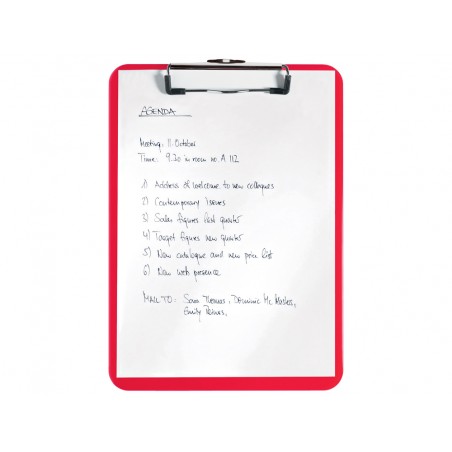 Carpeta con pinza metalica leitz wow poliestireno din a4 color rojo