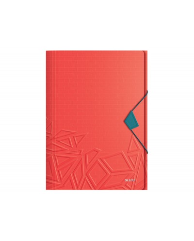 Carpeta leitz wow gomas solapas polipropileno urban chic din a4 color rojo