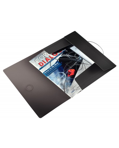 Carpeta leitz wow gomas solapas solid polipropileno din a4 color negro