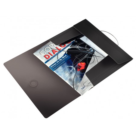 Carpeta leitz wow gomas solapas solid polipropileno din a4 color negro