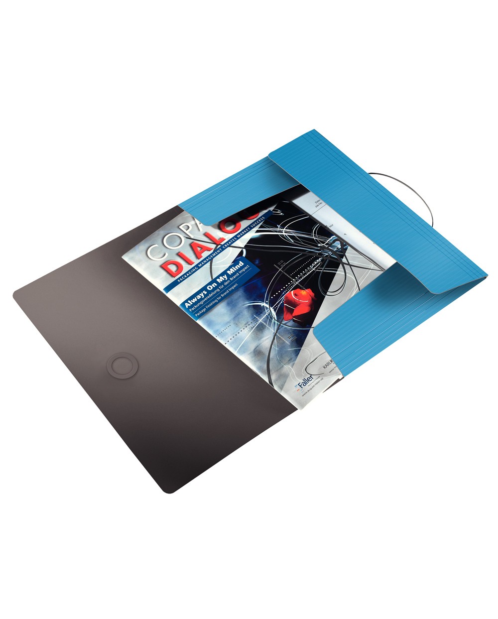 Carpeta leitz wow gomas solapas solid polipropileno din a4 color azul