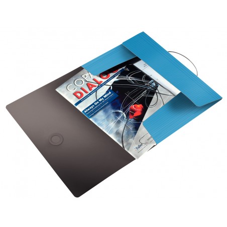 Carpeta leitz wow gomas solapas solid polipropileno din a4 color azul