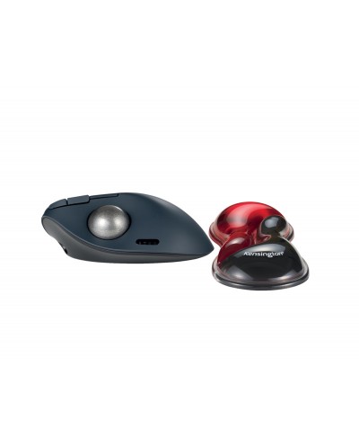 Reposamunecas kensington duo gel para raton trackball slim color negro rojo