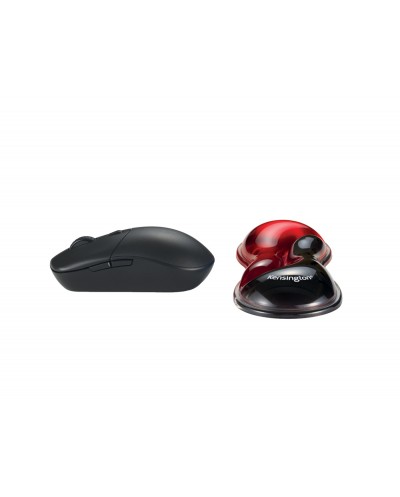 Reposamunecas kensington duo gel para raton trackball slim color negro rojo