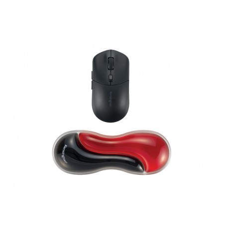 Reposamunecas kensington duo gel para raton trackball slim color negro rojo