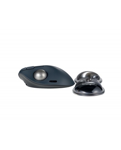 Reposamunecas kensington duo gel para raton trackball slim color negro gris