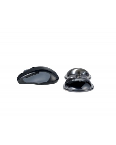 Reposamunecas kensington duo gel para raton trackball slim color negro gris