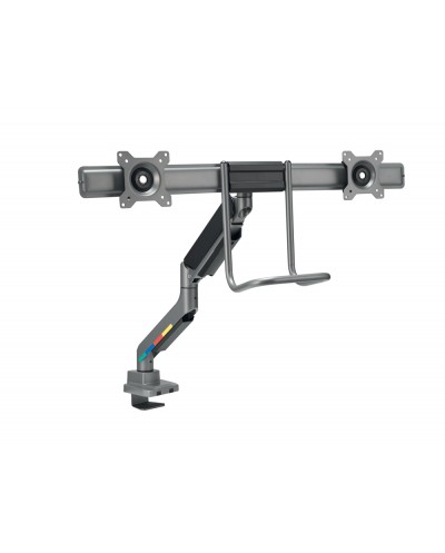 Brazo kensington para dos monitores smartfit ergo kensington con barra transversal y asa