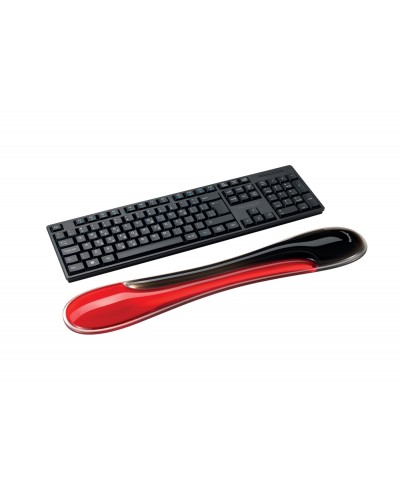 Reposamunecas kensington duo gel teclado slim color negro rojo