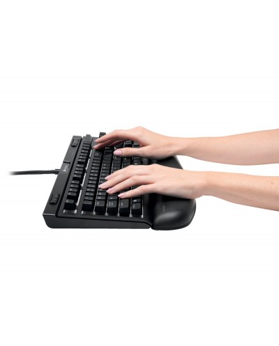 Reposamunecas kensington ergosoft para teclados gaming y mecanicos color negro