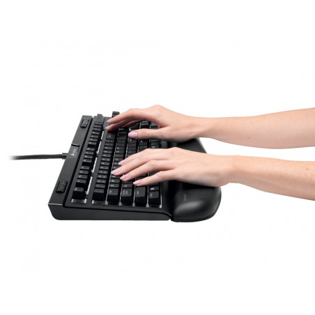 Reposamunecas kensington ergosoft para teclados gaming y mecanicos color negro