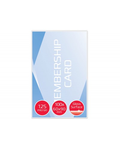 Bolsa de plastificar gbc nif 60x90 mm 2x125 mc caja de 100 unidades