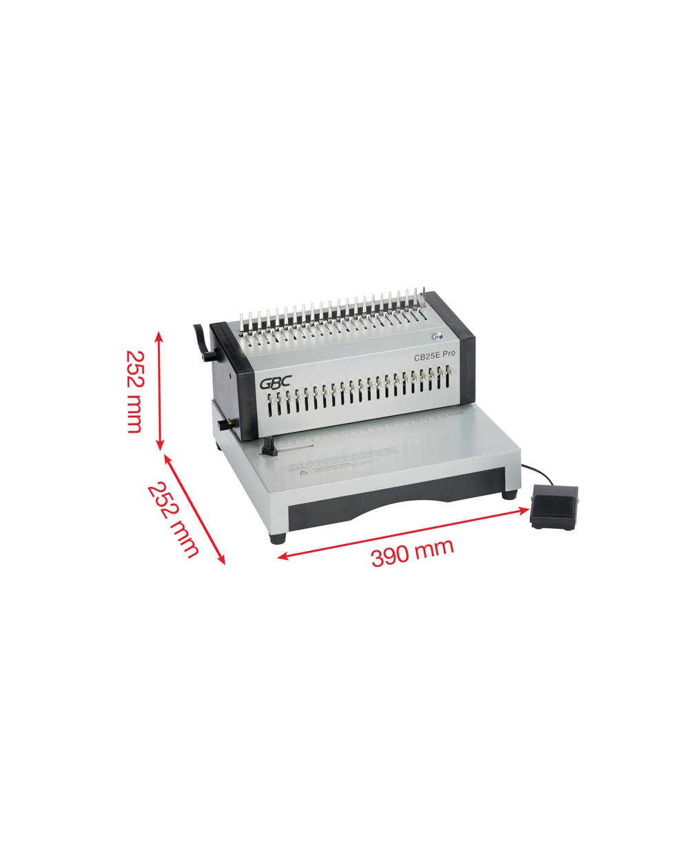 Encuadernadora electrica canutillo gbc combbind cb25e pro a4 perfora 25 hojas encuaderna 500 hojas