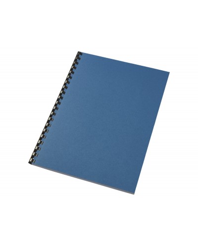 Tapa de encuadernacion gbc linen din a4 250 g azul pack de 100 unidades