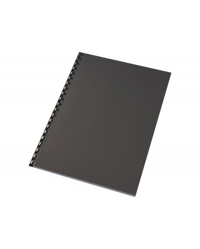 Tapa de encuadernacion gbc linen din a4 250 g negro pack de 100 unidades