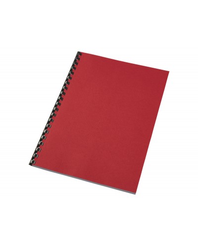Tapa de encuadernacion gbc antelope similpiel din a4 250 g rojo pack de 100 unidades