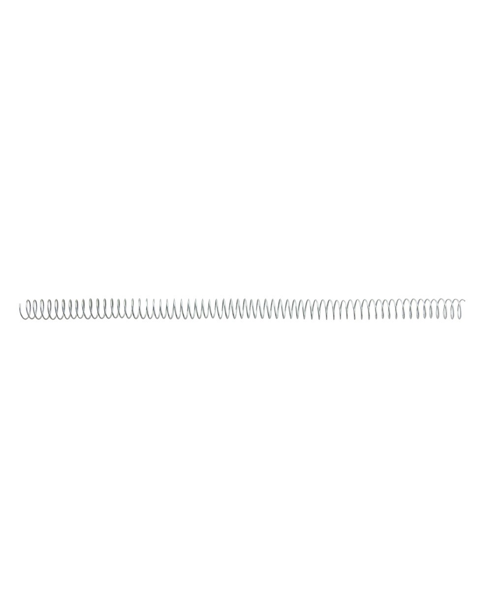 Espiral metalica gbc 18 mm color blanco caja de 100 unidades
