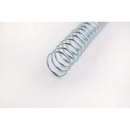 Espiral metalica gbc 28 mm color negro caja de 50 unidades