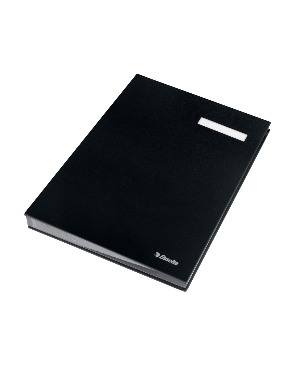 Portafirmas esselte fuelle con 20 separadores polipropileno color negro