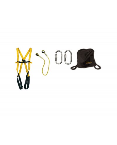 Kit safetop elbrus 71b arnes trevinca cuerda 1 m 2 mosquetones mochila
