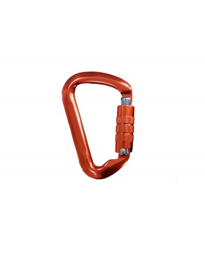 Mosqueton safetop trilock 22 mm aluminio con triple cierre 30 kn