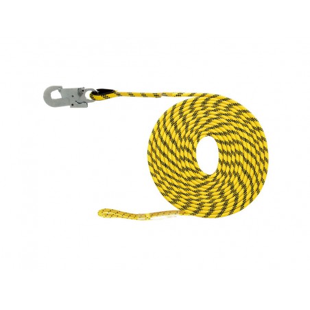 Linea de vida safetop horizontal poliester 105 mm con mosqueton 5 m
