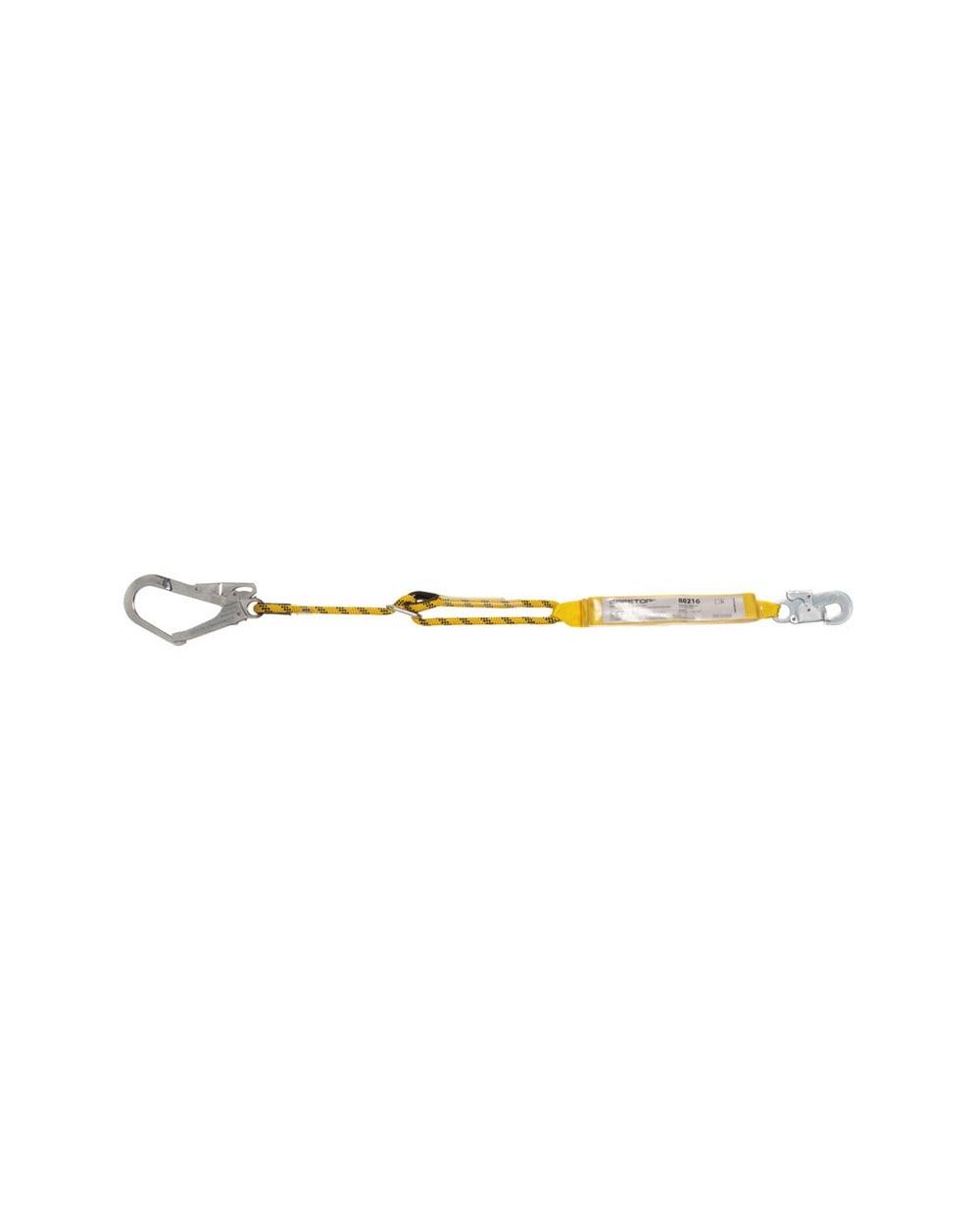 Cuerda safetop regulable con absorbedor y mosquetones 198 m
