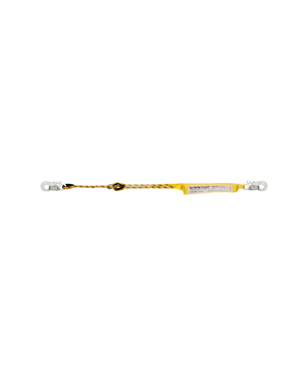 Cuerda safetop regulable con absorbedor y mosquetones 198 m