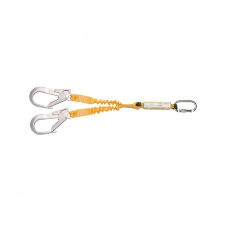 Cinta elastica doble safetop 178 m con absorbedor y mosquetones