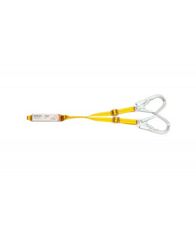Cinta doble safetop regulable con absorbedor y mosquetones 150 2 m