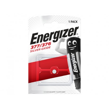 Pila energizer oxido de plata boton 377 blister de 1 unidad