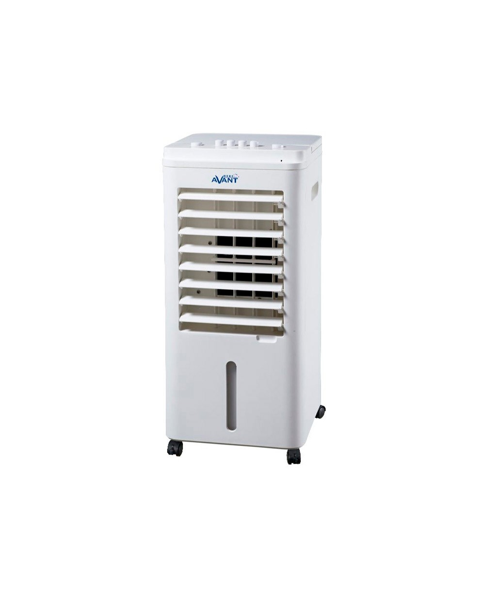 Climatizador evaporativo avant 65w deposito 5l 3 velocidades con ruedas color blanco