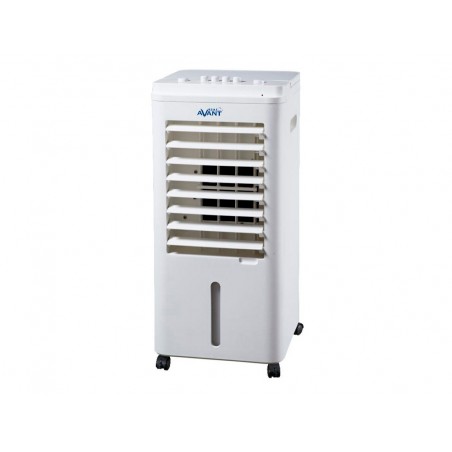Climatizador evaporativo avant 65w deposito 5l 3 velocidades con ruedas color blanco