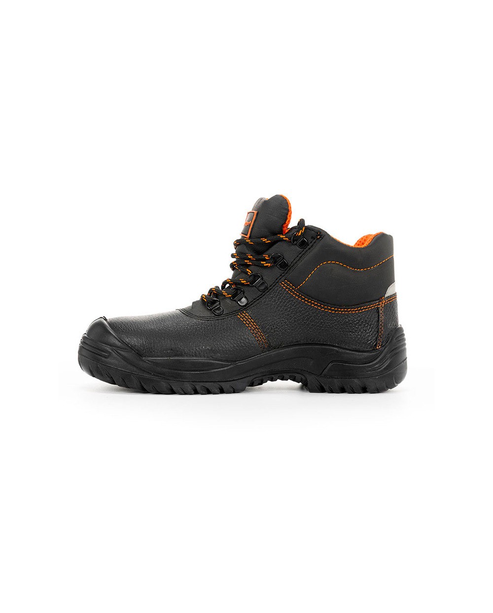 Bota de seguridad safetop eurio cuero grabado suela de acero antiperforacion s3 sr talla 46 color negro