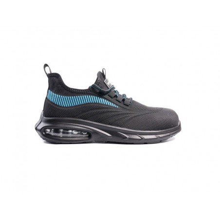 Zapatos de seguridad safetop combio sport tejido poliester 3d suela pu bidensidad 1p talla 46 color negro azul