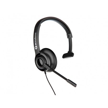 Auricular accutone um 210uc monoaural usb con controlador y cancelacion ruido ambiental cable 15 mt